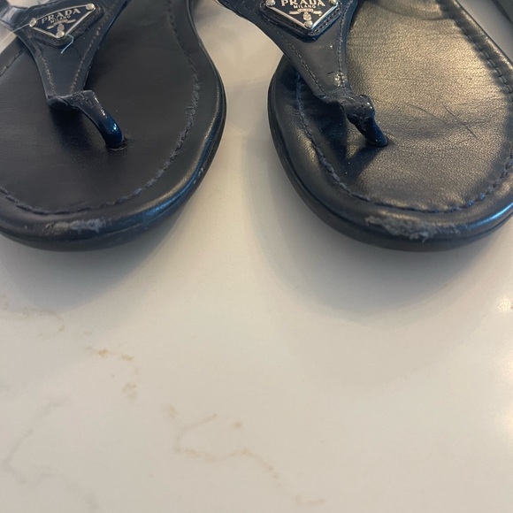 Prada Sandals-Navy-Silver- very good condition-size 36 - Picture 4 of 4